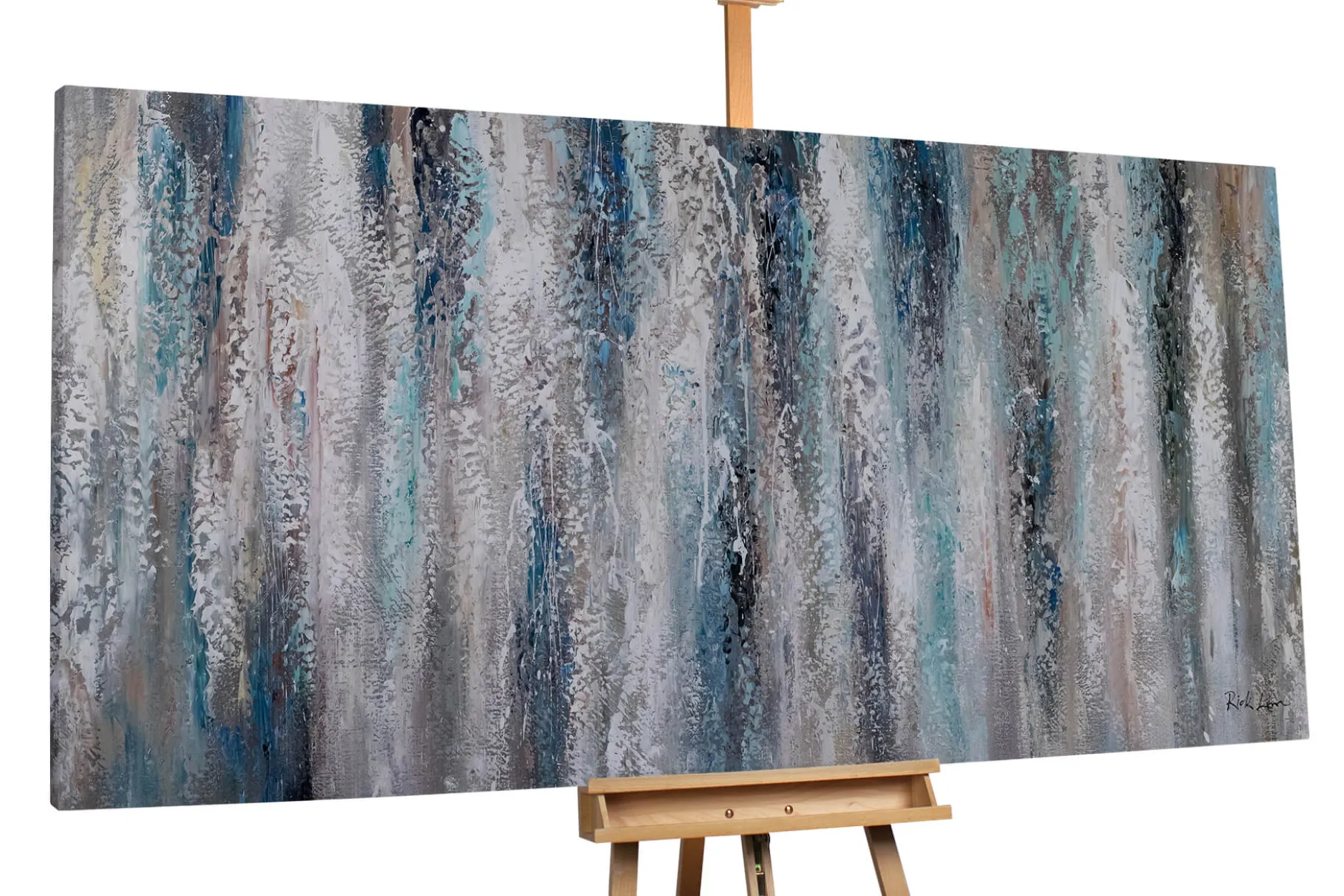 XXL Öl Gemälde 'Layers of the Sea' | Handgemaltes Unikat