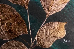 XXL Öl Gemälde 'Leaves in the Sun' | Handgemaltes Unikat
