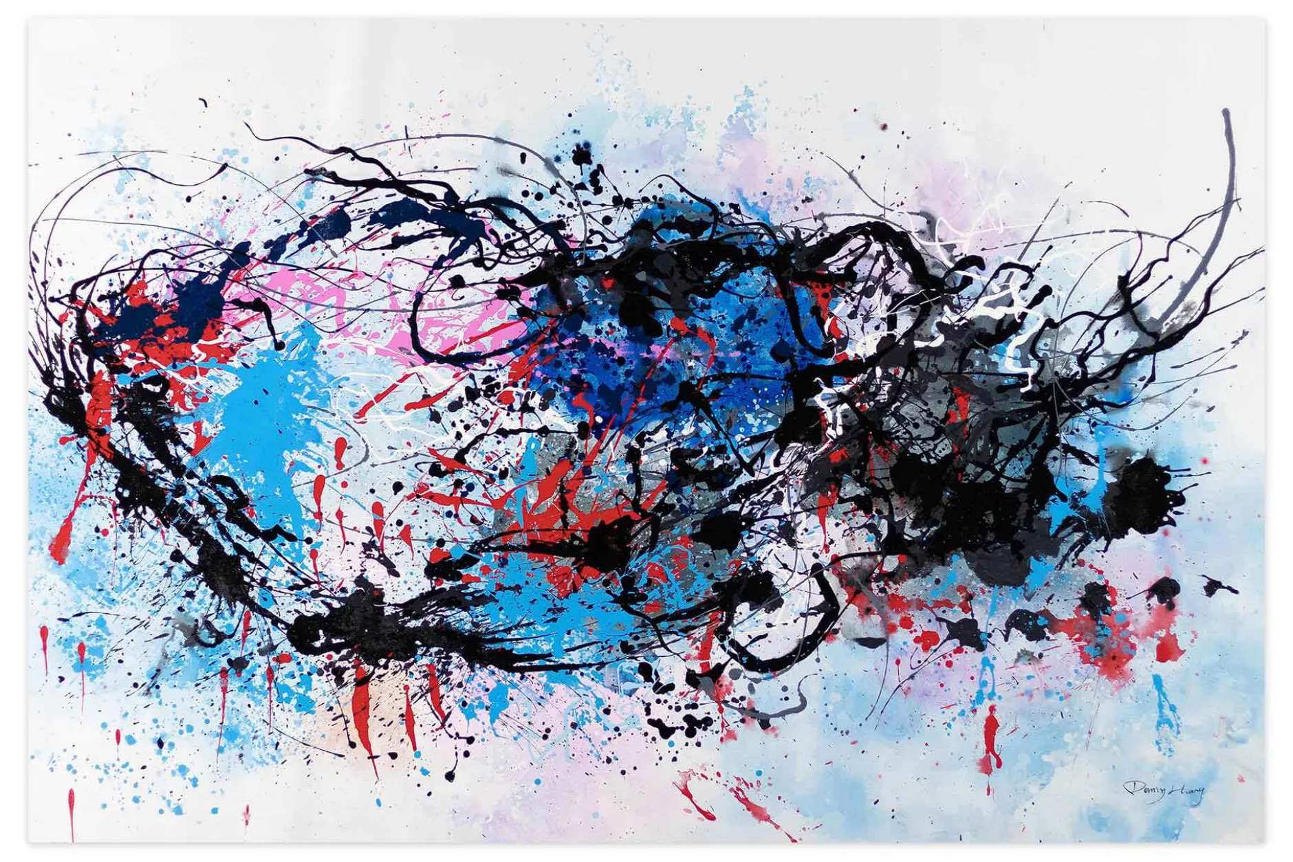 XXL Öl Gemälde 'Lebenskarussell' | Handgemaltes Unikat
