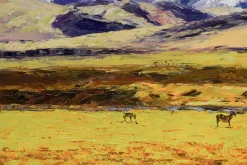XXL Öl Gemälde 'Leuchtende Landschaft' | Handgemaltes Unikat
