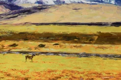 XXL Öl Gemälde 'Leuchtende Landschaft' | Handgemaltes Unikat
