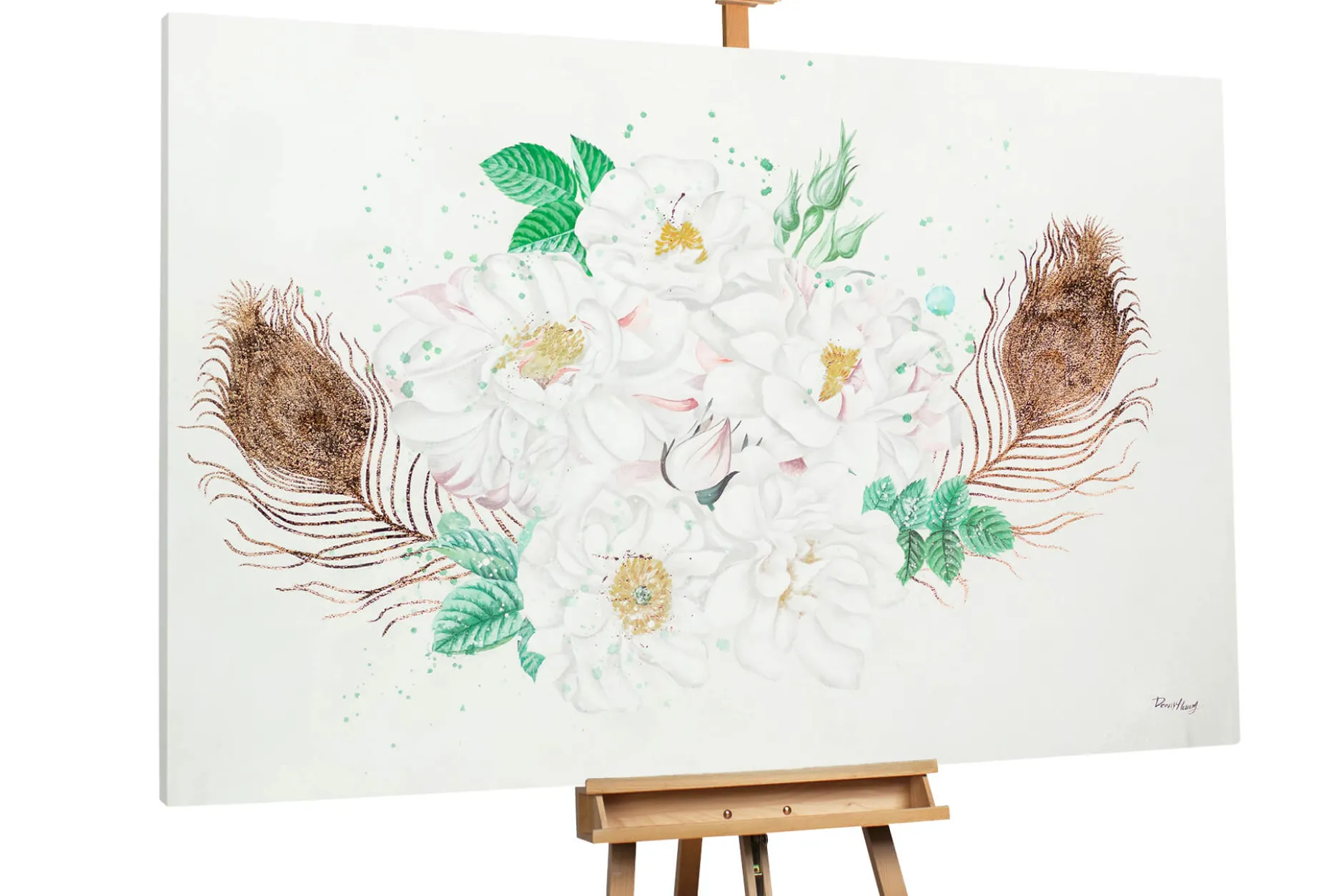 XXL Öl Gemälde 'Liebesbouquet' | Handgemaltes Unikat
