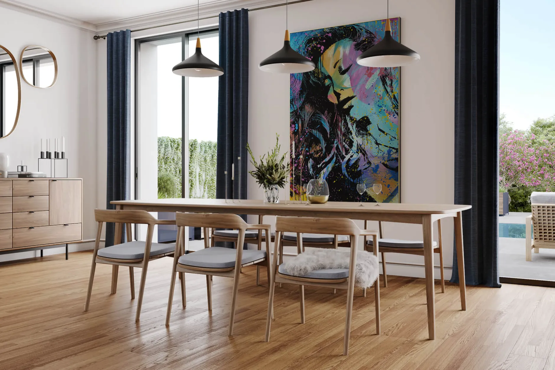 XXL Öl Gemälde 'Life is colourful' | Handgemaltes Unikat