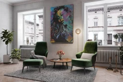XXL Öl Gemälde 'Life is colourful' | Handgemaltes Unikat