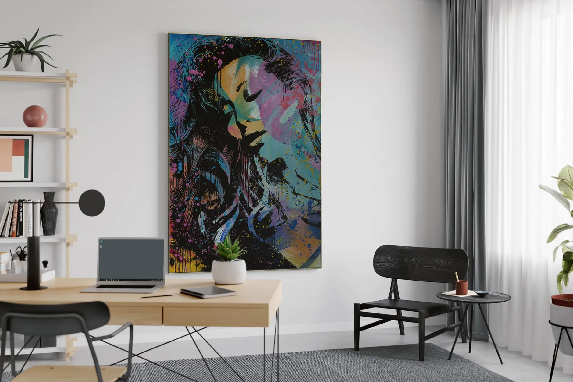 XXL Öl Gemälde 'Life is colourful' | Handgemaltes Unikat