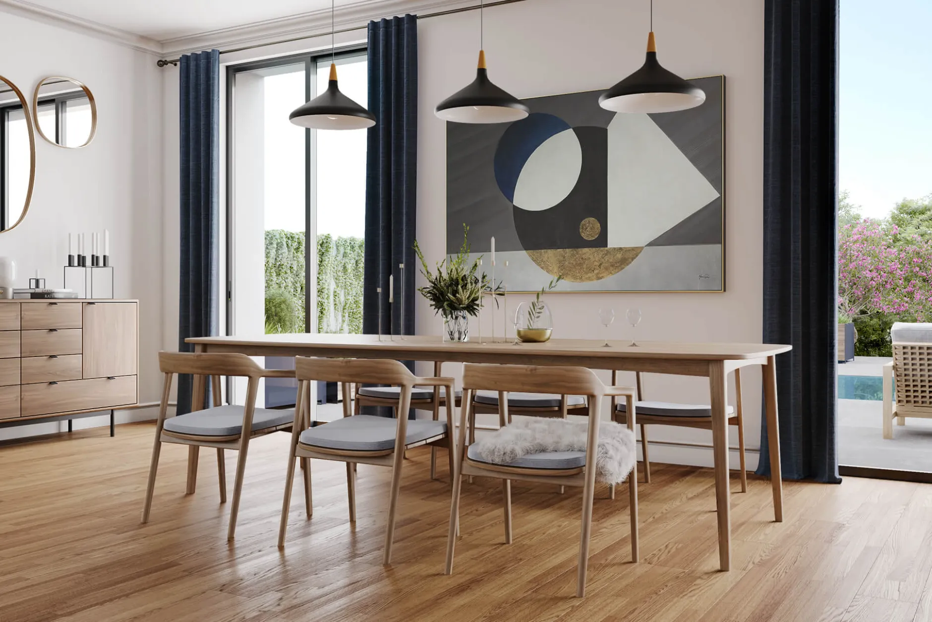 XXL Öl Gemälde 'Light & Shadow' | Handgemaltes Unikat