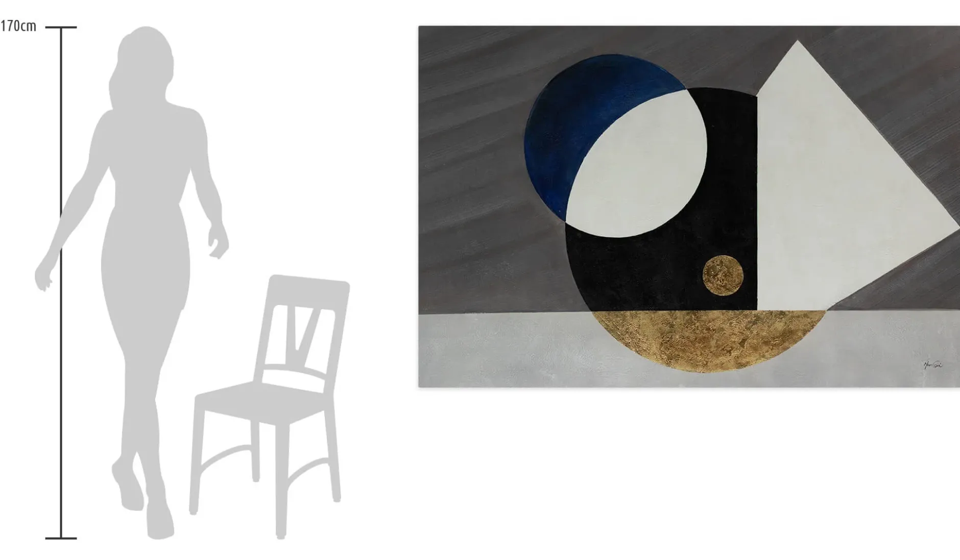XXL Öl Gemälde 'Light & Shadow' | Handgemaltes Unikat