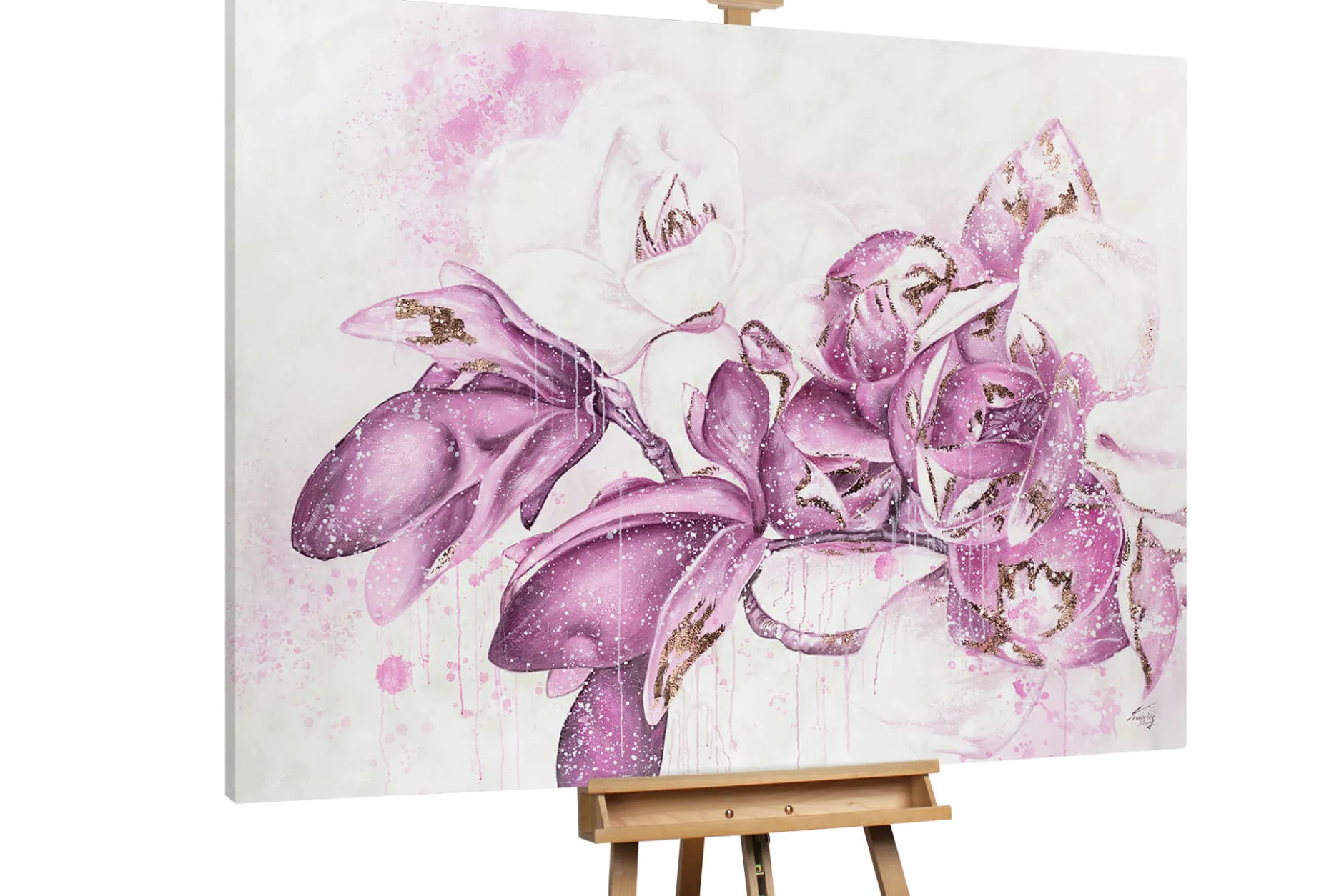 XXL Öl Gemälde 'Lilac Awakening' | Handgemaltes Unikat