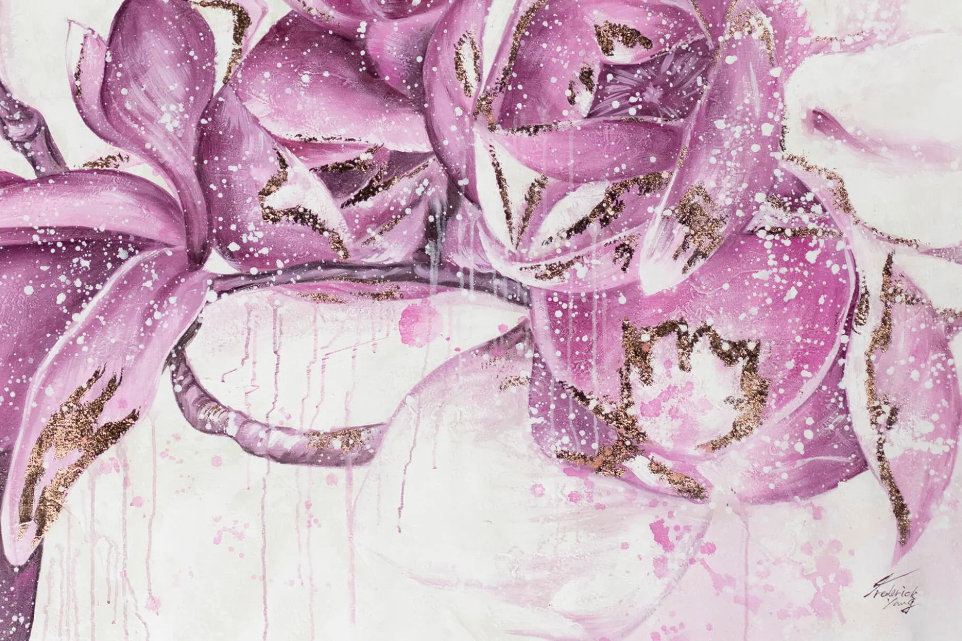 XXL Öl Gemälde 'Lilac Awakening' | Handgemaltes Unikat
