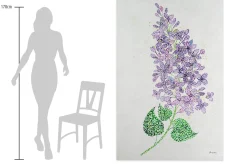 XXL Öl Gemälde 'Lilac Memories' | Handgemaltes Unikat