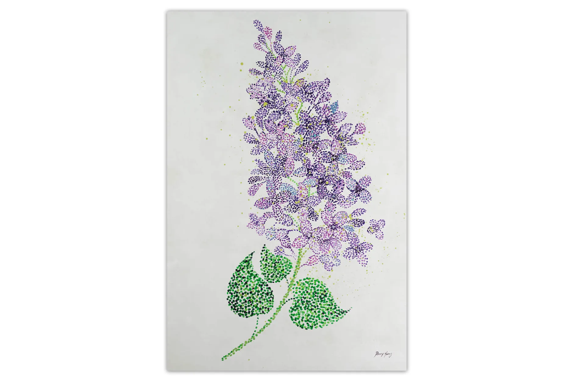 XXL Öl Gemälde 'Lilac Memories' | Handgemaltes Unikat