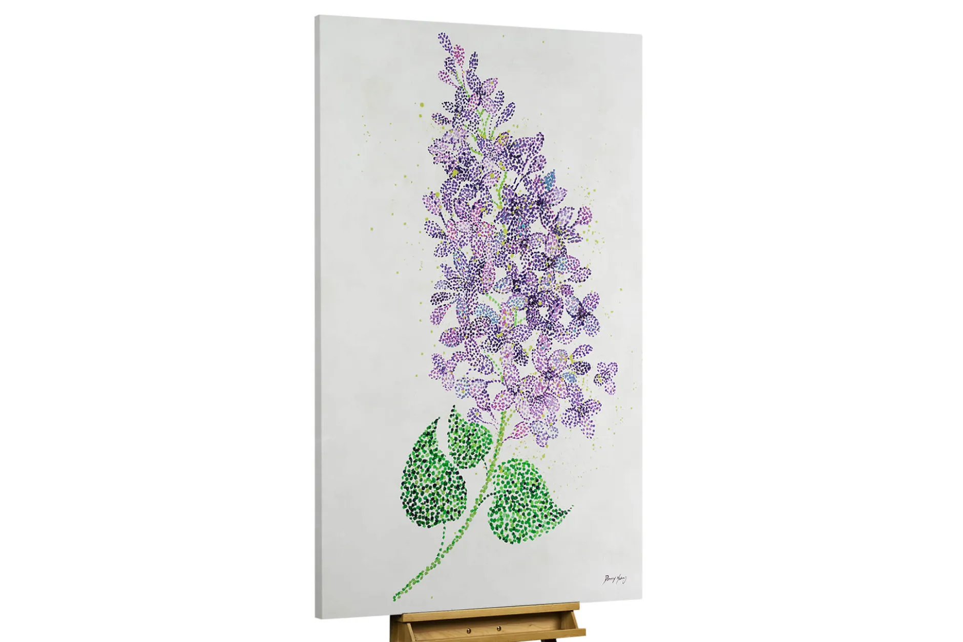 XXL Öl Gemälde 'Lilac Memories' | Handgemaltes Unikat