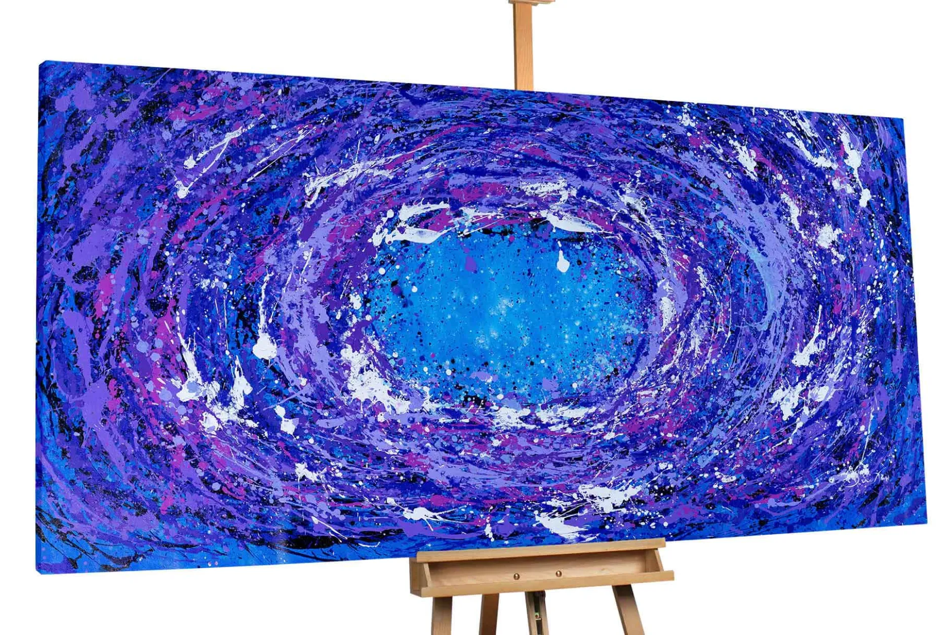 XXL Öl Gemälde 'Lilac Universe' | Handgemaltes Unikat