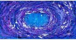 XXL Öl Gemälde 'Lilac Universe' | Handgemaltes Unikat