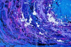 XXL Öl Gemälde 'Lilac Universe' | Handgemaltes Unikat