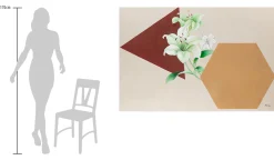XXL Öl Gemälde 'Lilies in White' | Handgemaltes Unikat
