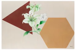 XXL Öl Gemälde 'Lilies in White' | Handgemaltes Unikat