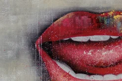 XXL Öl Gemälde 'Lippenbekenntnisse' | Handgemaltes Unikat