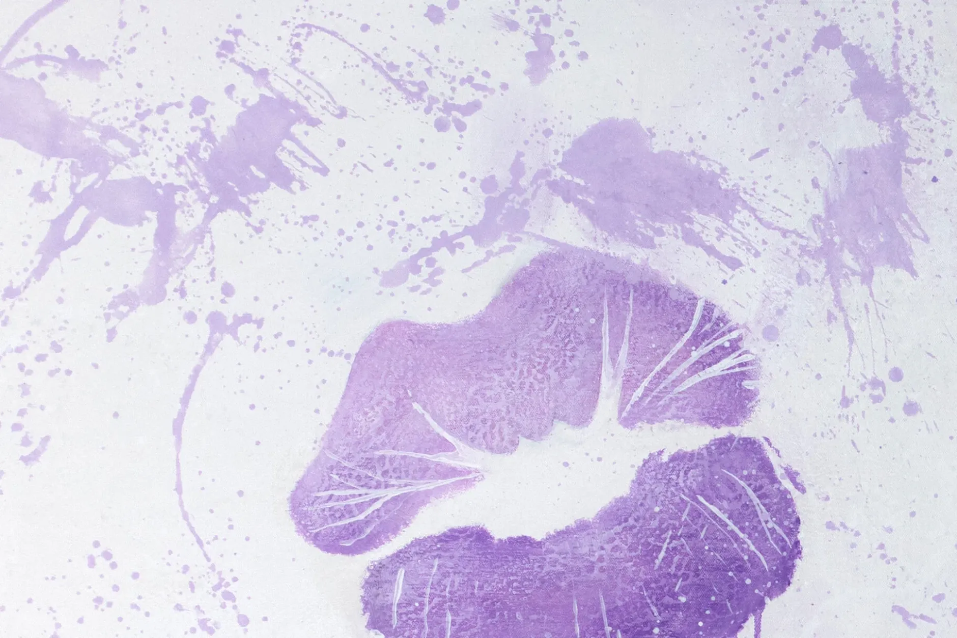 XXL Öl Gemälde 'Lips Don't Lie' | Handgemaltes Unikat