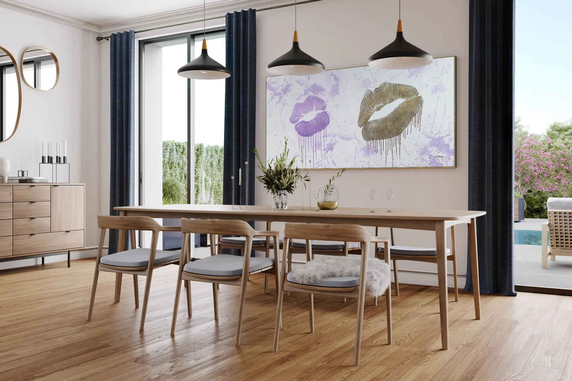 XXL Öl Gemälde 'Lips Don't Lie' | Handgemaltes Unikat
