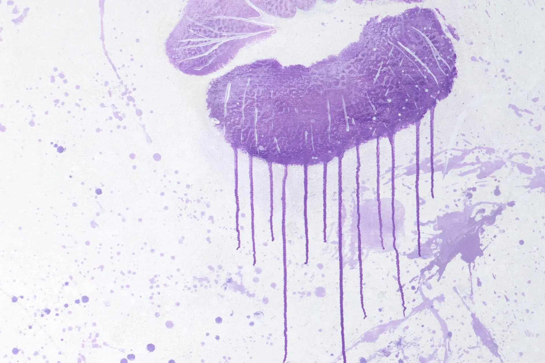 XXL Öl Gemälde 'Lips Don't Lie' | Handgemaltes Unikat