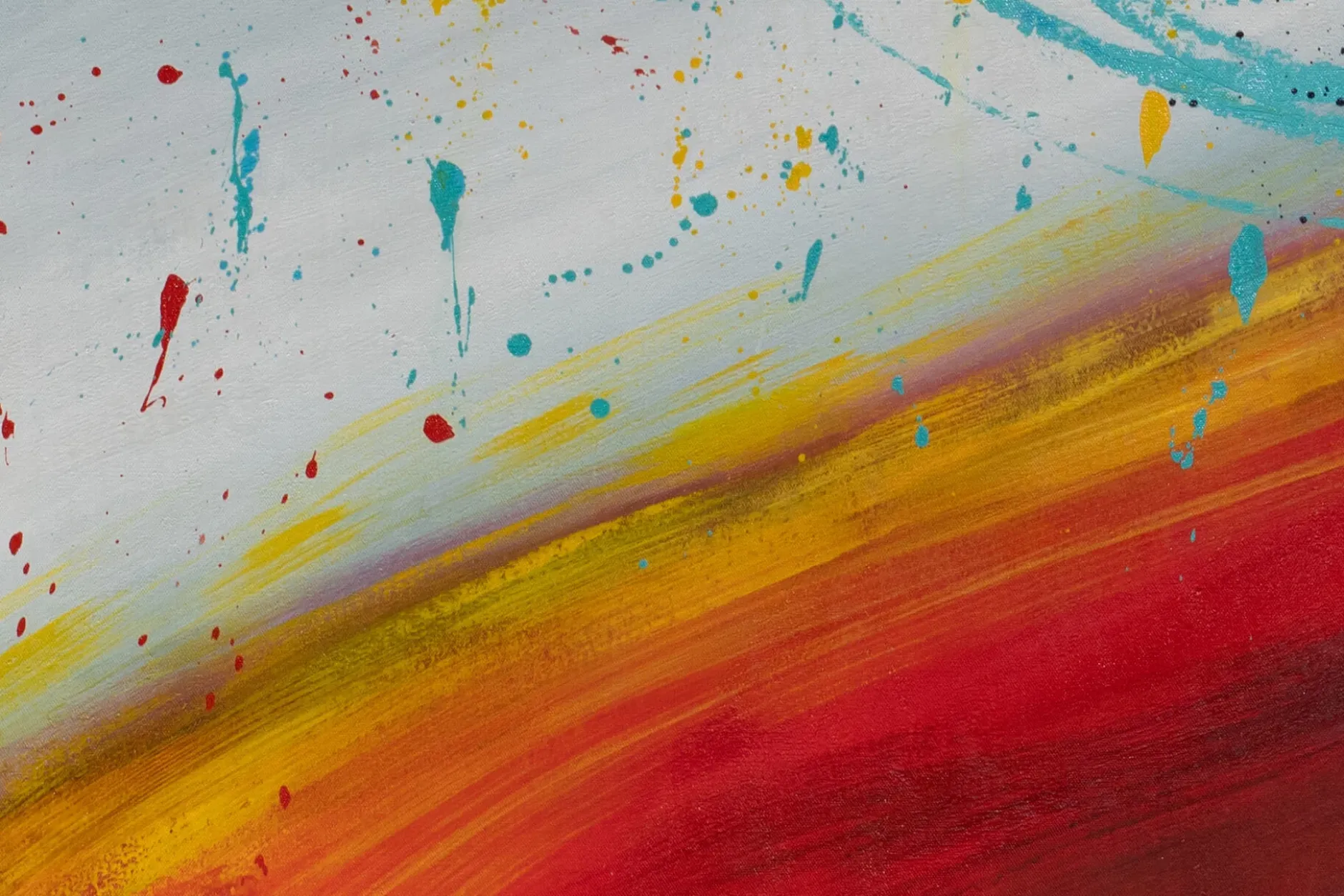 XXL Öl Gemälde 'Live In Colour!' | Handgemaltes Unikat