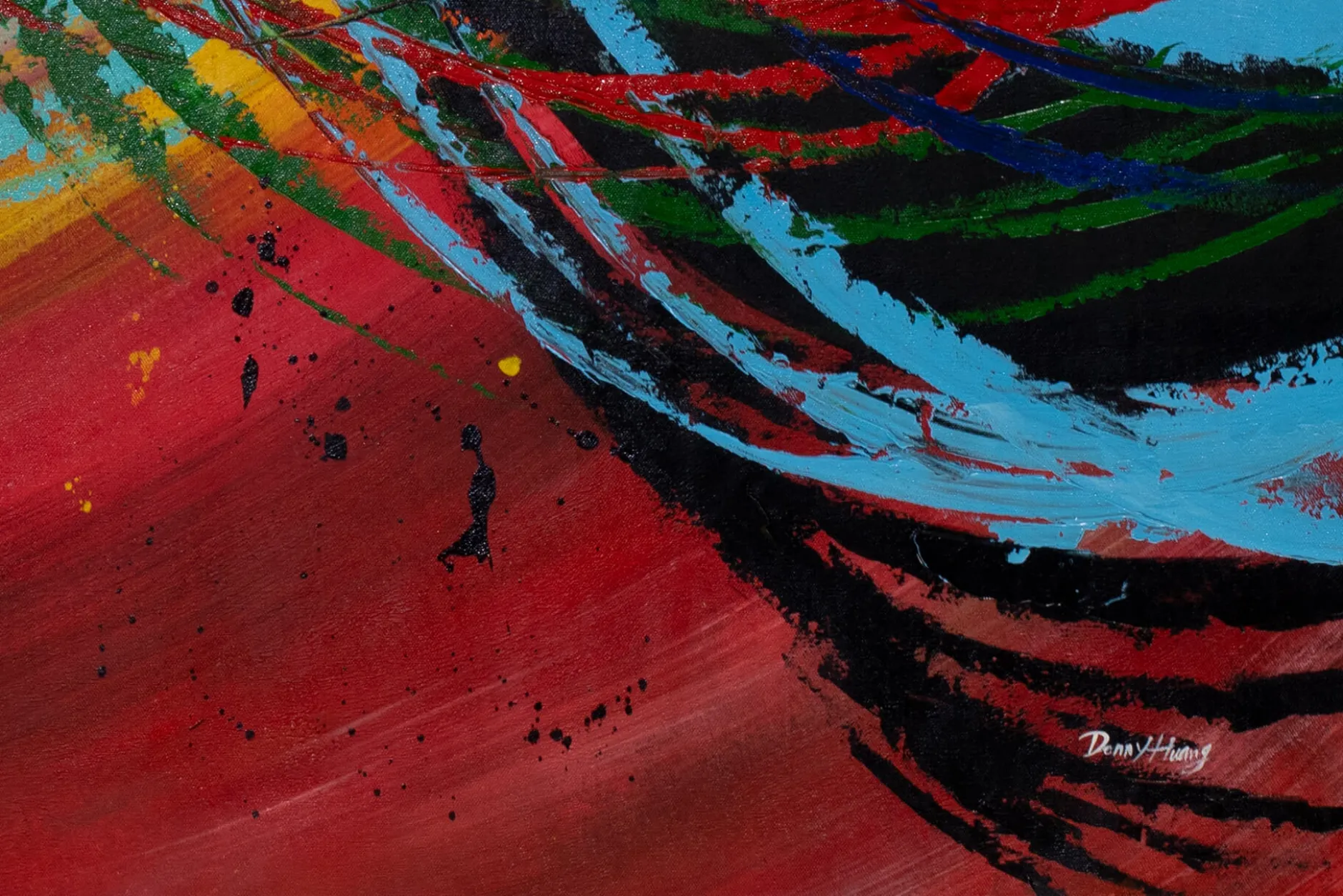 XXL Öl Gemälde 'Live In Colour!' | Handgemaltes Unikat