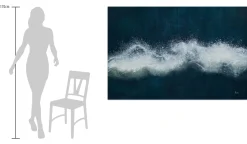 XXL Öl Gemälde 'Living, Breathing Sea' | Handgemaltes Unikat