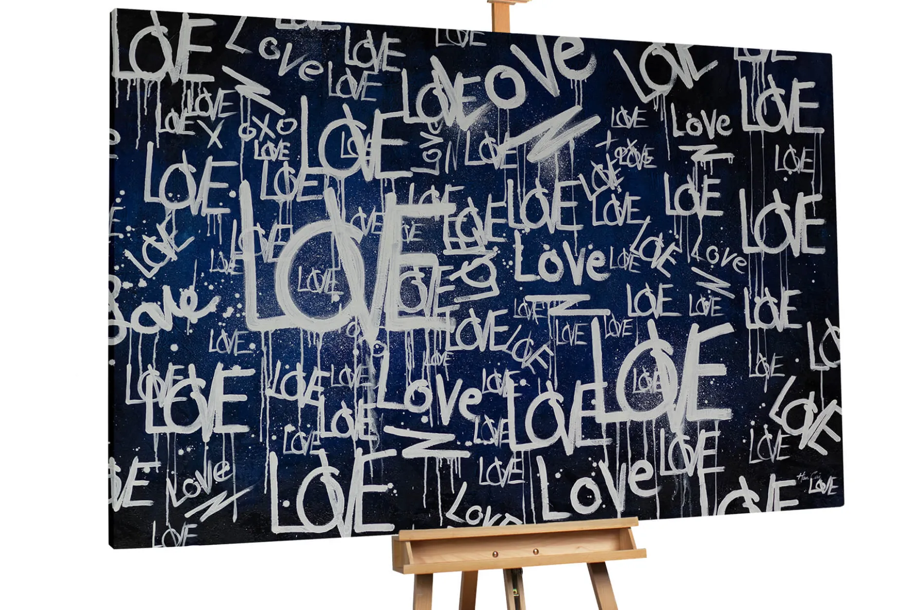 XXL Öl Gemälde 'Love is everywhere' | Handgemaltes Unikat