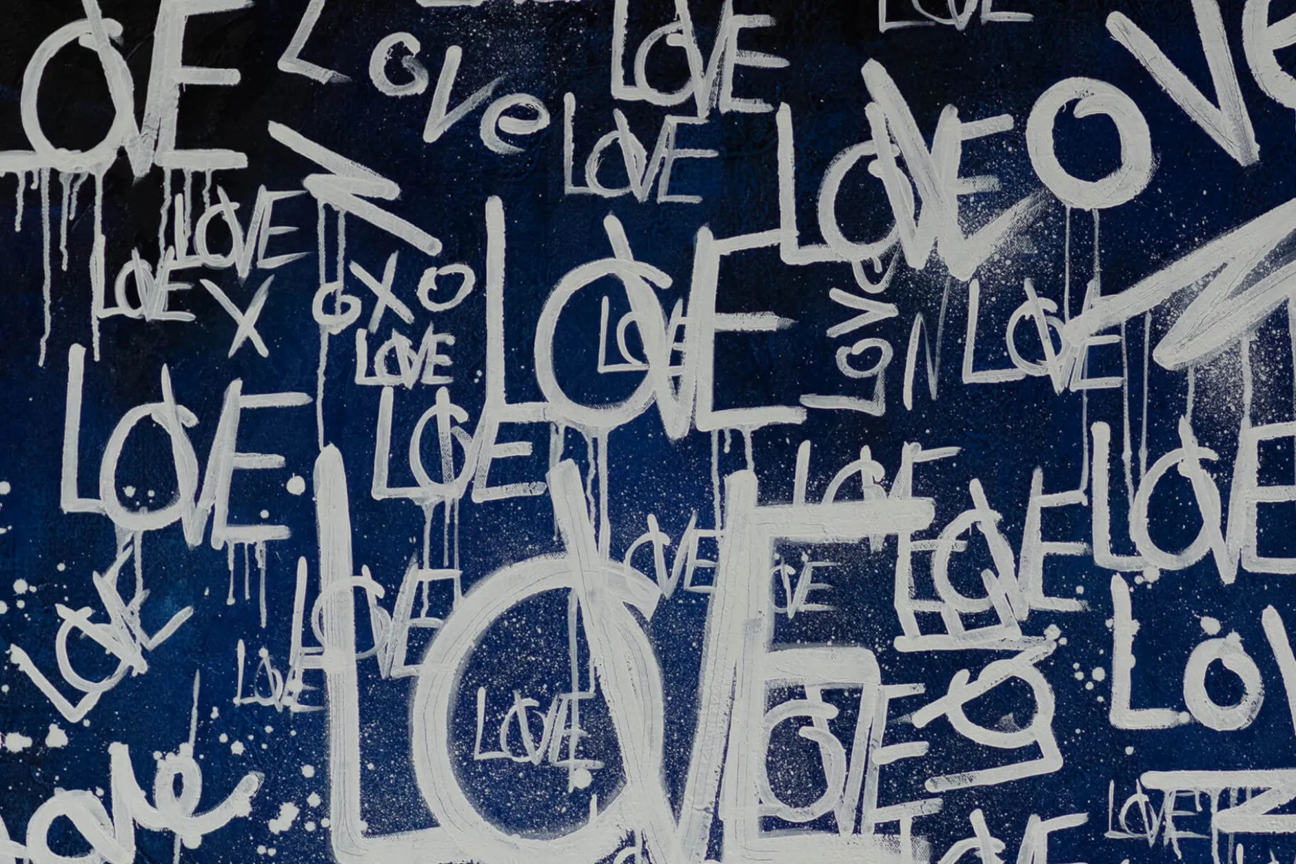 XXL Öl Gemälde 'Love is everywhere' | Handgemaltes Unikat