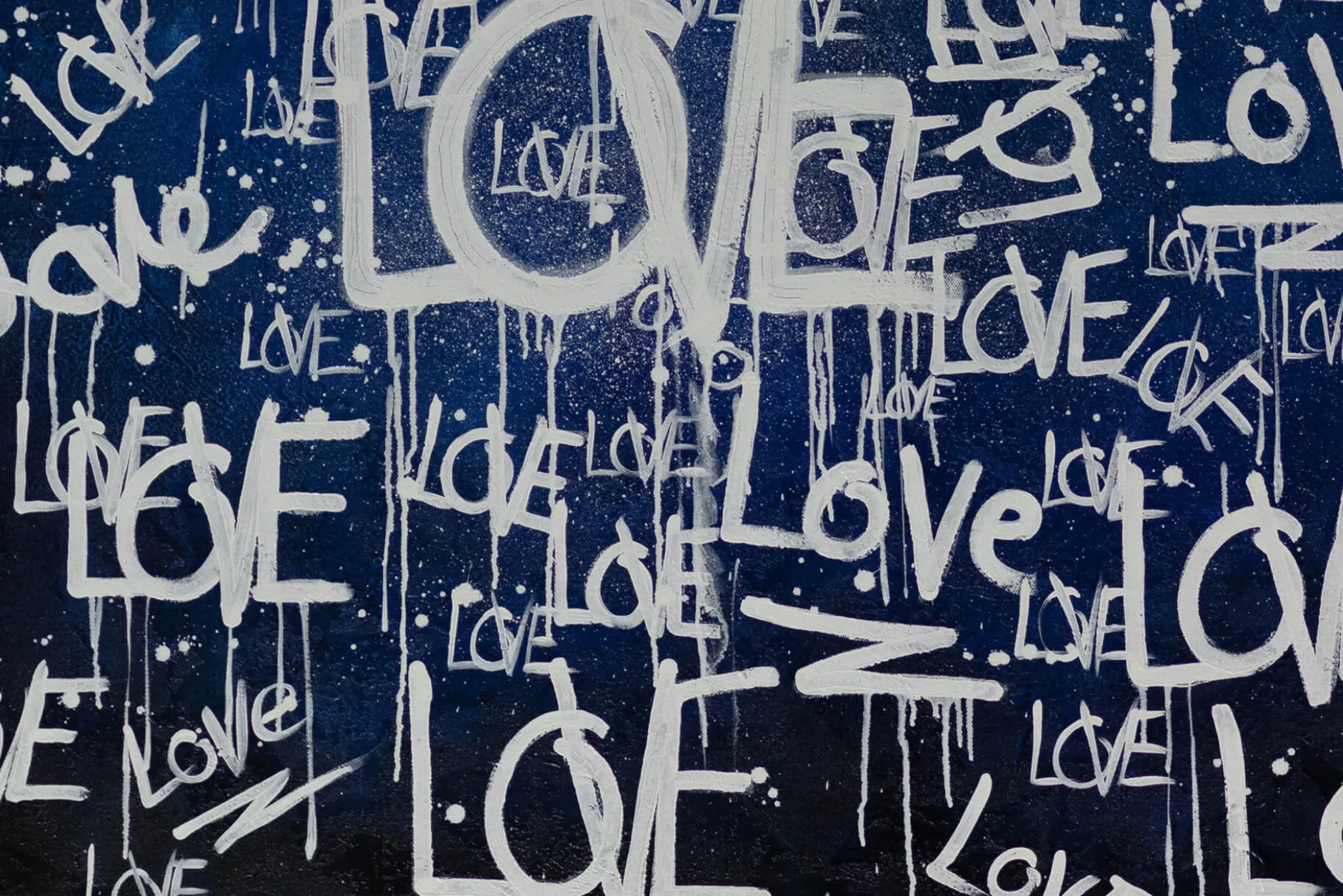 XXL Öl Gemälde 'Love is everywhere' | Handgemaltes Unikat