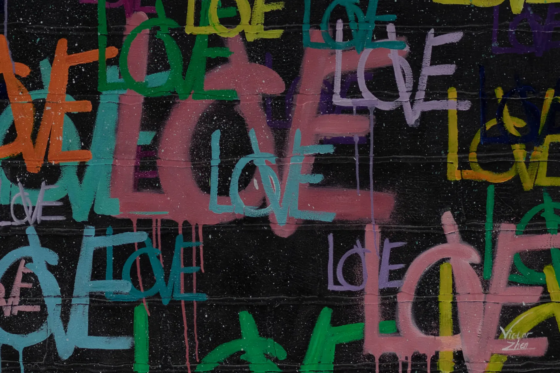 XXL Öl Gemälde 'Love is Love' | Handgemaltes Unikat