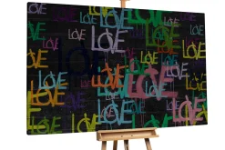 XXL Öl Gemälde 'Love is Love' | Handgemaltes Unikat