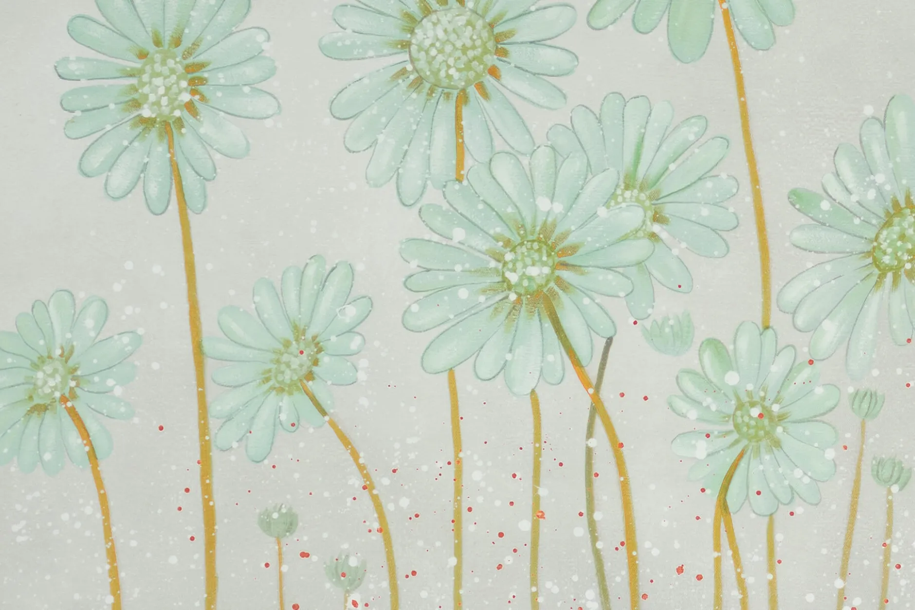 XXL Öl Gemälde 'Lovely Daisies' | Handgemaltes Unikat