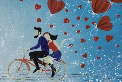 XXL Öl Gemälde 'Love on the Way' | Handgemaltes Unikat
