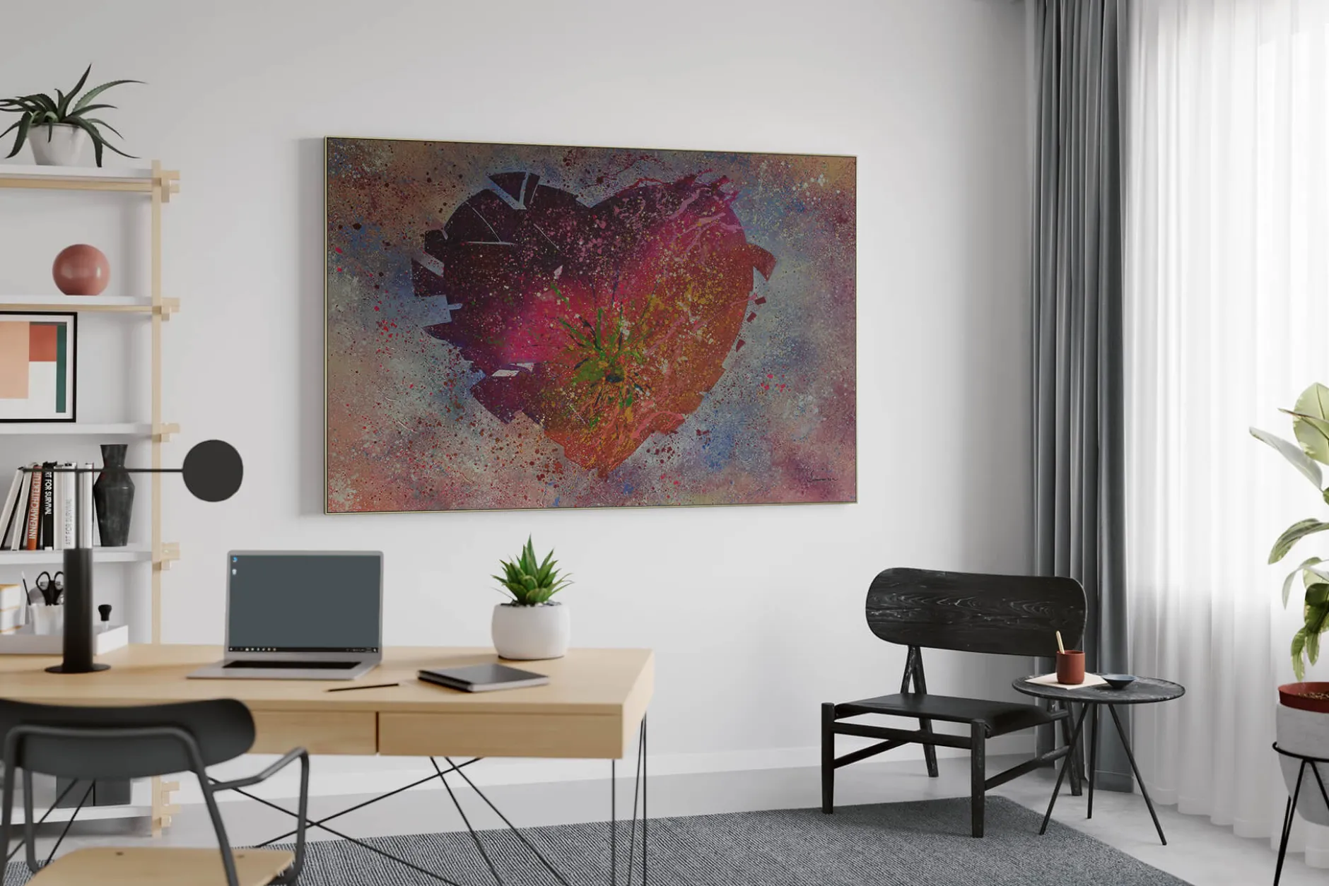 XXL Öl Gemälde 'Love Venture' | Handgemaltes Unikat