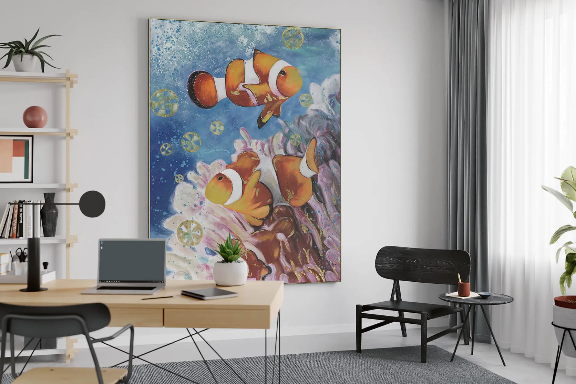 XXL Öl Gemälde 'Loving Nemo' | Handgemaltes Unikat