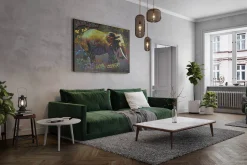 XXL Öl Gemälde 'Éléphant lumineux' | Handgemaltes Unikat