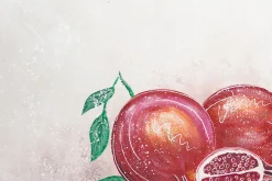 XXL Öl Gemälde 'Luminous Pomegranate' | Handgemaltes Unikat
