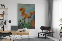 XXL Öl Gemälde 'Luminous Tulips' | Handgemaltes Unikat