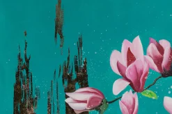 XXL Öl Gemälde 'Macht der Magnolie' | Handgemaltes Unikat
