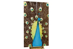 XXL Öl Gemälde 'Magic Peacock' | Handgemaltes Unikat