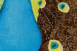 XXL Öl Gemälde 'Magic Peacock' | Handgemaltes Unikat