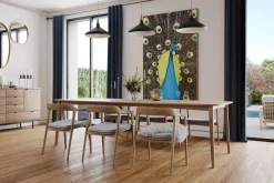 XXL Öl Gemälde 'Magic Peacock' | Handgemaltes Unikat