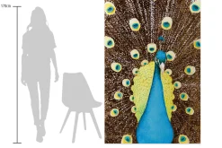 XXL Öl Gemälde 'Magic Peacock' | Handgemaltes Unikat