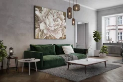 XXL Öl Gemälde 'Magische Blume' | Handgemaltes Unikat