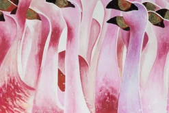 XXL Öl Gemälde 'Magnificent Flamingos' | Handgemaltes Unikat