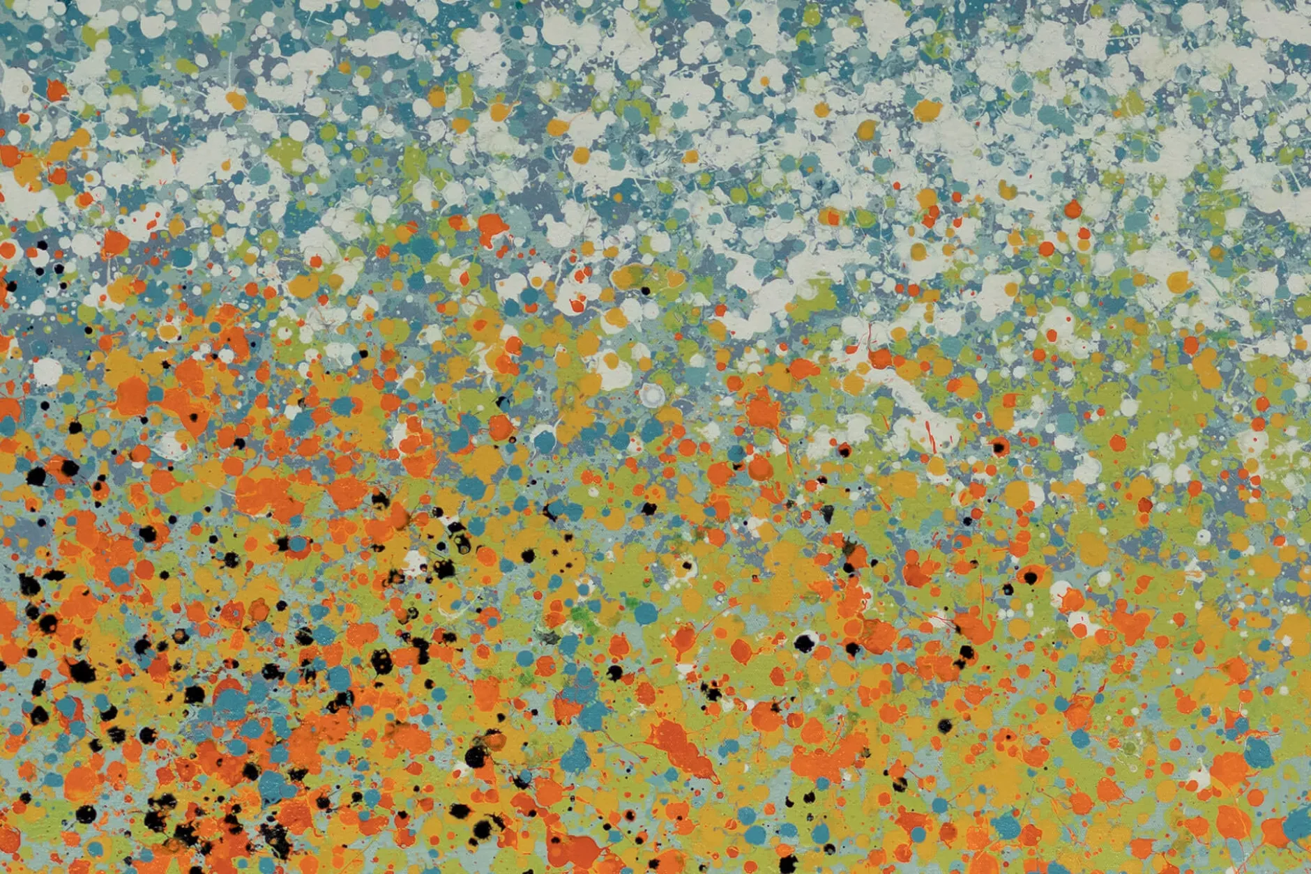 XXL Öl Gemälde 'Meadow of Colors' | Handgemaltes Unikat