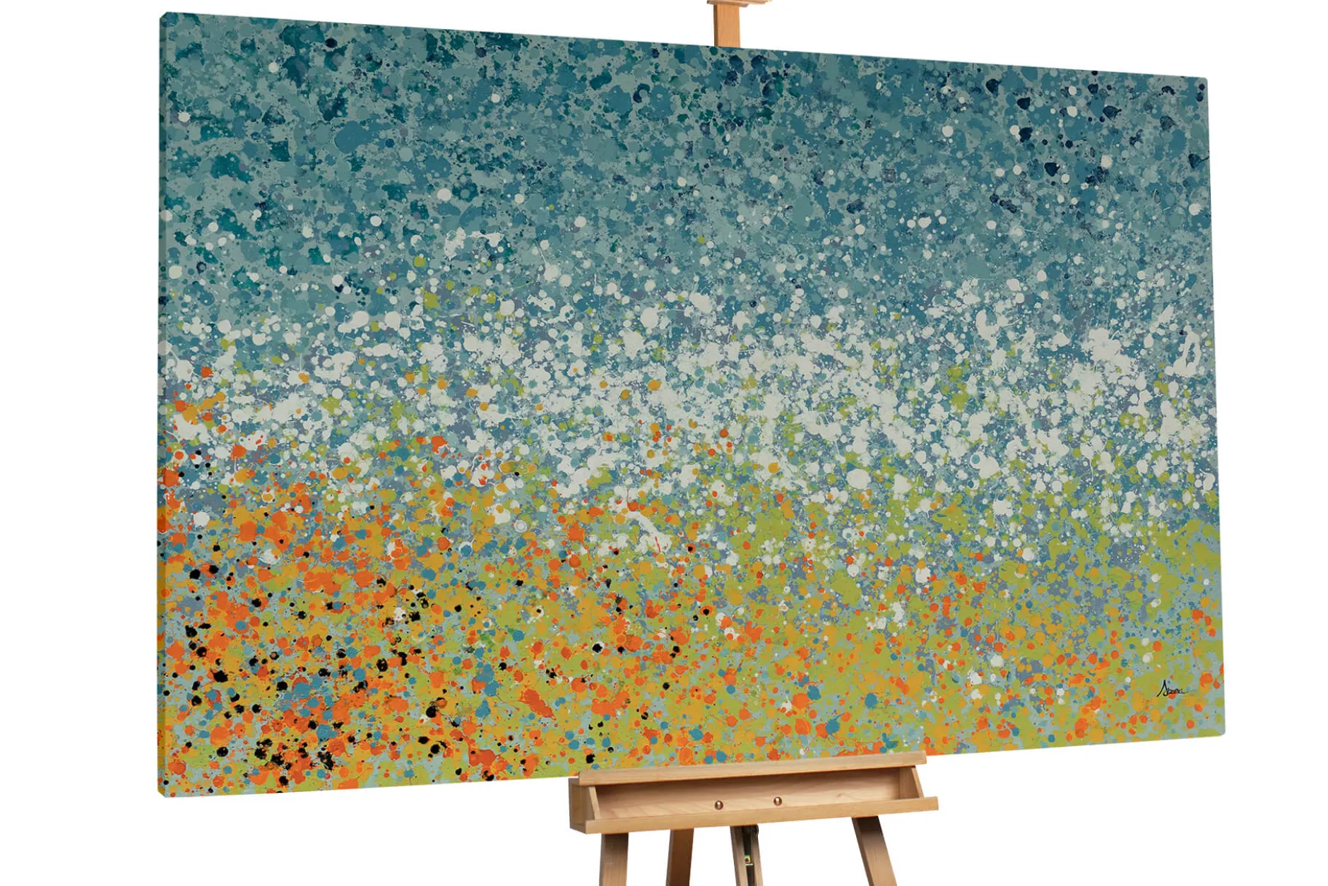 XXL Öl Gemälde 'Meadow of Colors' | Handgemaltes Unikat