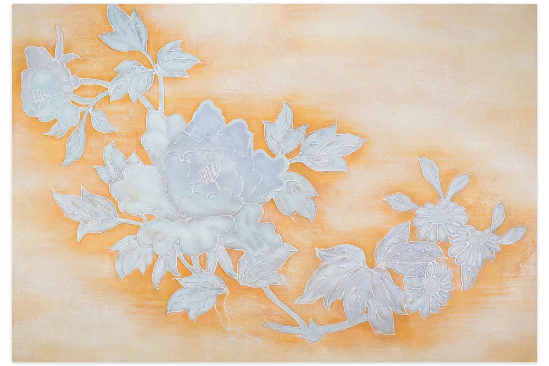 XXL Öl Gemälde 'Meaningful White' | Handgemaltes Unikat